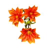 Branche de Dahlia Orange Artificielle