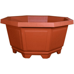 Pot hexagonal rouge 200,4L 87,5cm