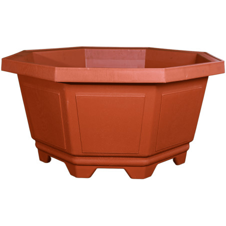 Pot hexagonal rouge 200,4L 87,5cm