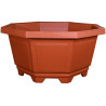 Pot hexagonal rouge 200,4L 87,5cm