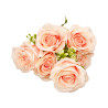 Bouquet de 7 Roses Rose Clair Artificielles