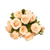 Bouquet 20 Roses Artificielles – Beige Saumon