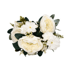 Bouquet Grosse Pivoine – Blanc