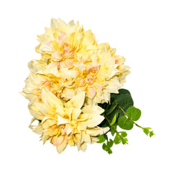 Bouquet de Dahlias Artificiels – Champagne Rosé