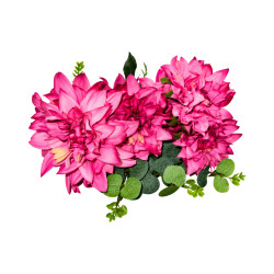 Bouquet de Fleurs Artificielles – Rose Mauve