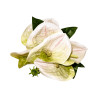 Bouquet d’Anthuriums Artificiels Blanc Crème
