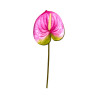 Tige d’Anthurium Artificiel Rose et Vert