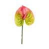 Tige d’Anthurium Artificiel Jaune et Rose
