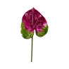 Tige d’Anthurium Artificiel Mauve et Vert