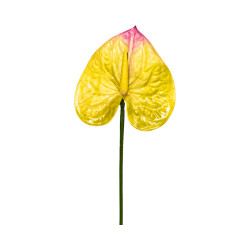 Tige d’Anthurium Artificiel Jaune