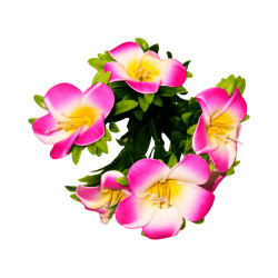 Fleur Artificielle Rose et Blanche