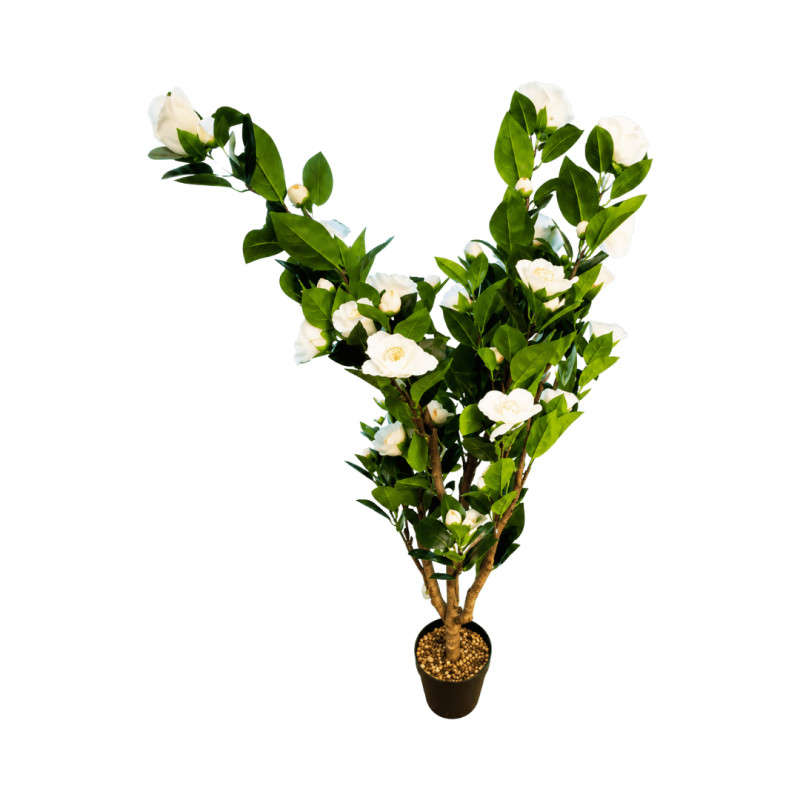 Arbre Fleuri Artificiel Blanc – Taille M
