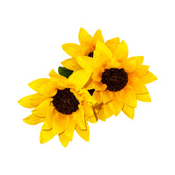 Tournesol Artificiel Jaune – 5 Petites Fleurs