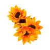 Tournesol Artificiel Orange – 5 Petites Fleurs