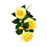 Branche Fleurie Artificielle Jaune – Longue Tige
