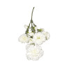 Tige d’Œillet Artificiel Blanc – Longue Tige