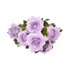 Bouquet de Roses Mauves Artificielles
