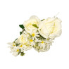 Bouquet de Roses Blanches Mixé Marguerites Artificielles