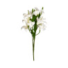 Bouquet de Lys Blanc Rayé Marron Artificiel
