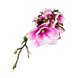 Branche de Magnolia Artificielle Mauve