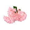 Hortensia Artificiel Rose Clair à Grosses Fleurs