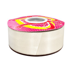 Ruban Satin Blanc – 3 cm × 20 m