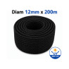 Corde PE Noire Anti-UV – Ø 12 mm × 200 m