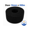 Corde PE Noire Anti-UV – Ø 14 mm × 200 m