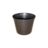 Pot rond noir 0,5L 10cm