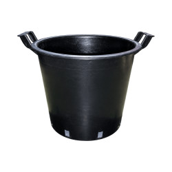 Pot SERB noir 30 L avec poignées – Ø40 × H33 cm