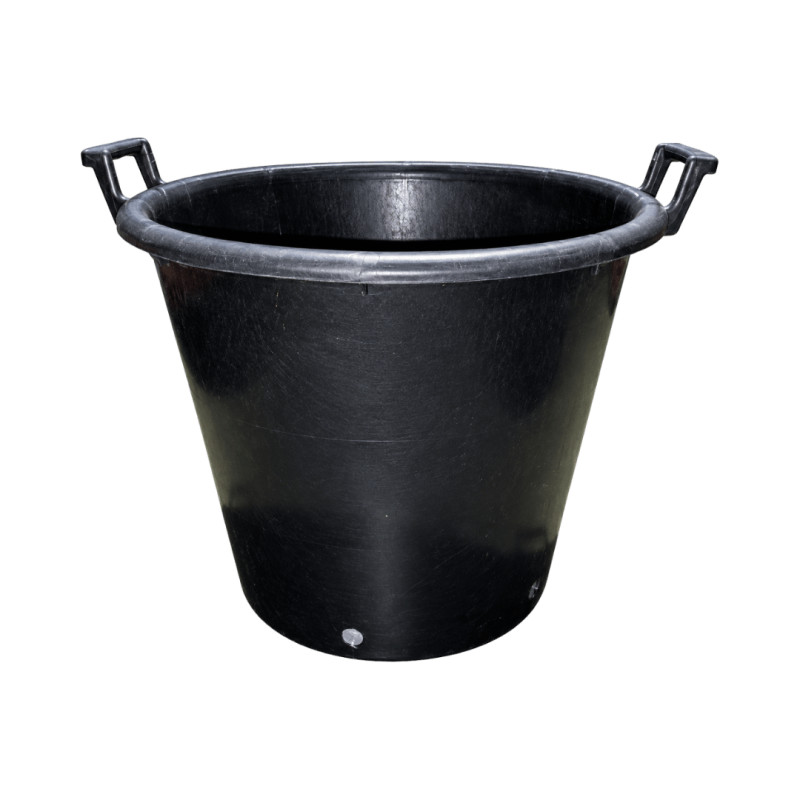 Pot SERB noir 35 L avec poignées – Ø45 × H37 cm