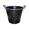 Pot SERB noir 50 L avec poignées – Ø50 × H41 cm