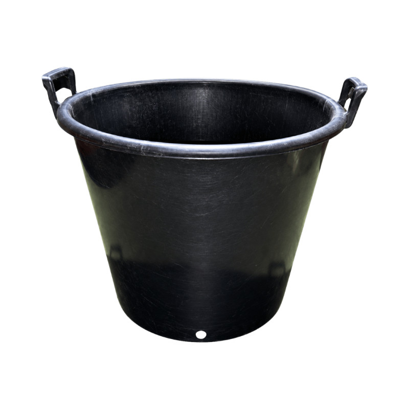 Pot SERB noir 70 L avec poignées – Ø55 × H44 cm