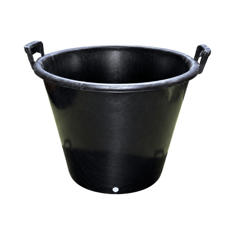 Pot SERB noir 90 L avec poignées – Ø60 × H48 cm