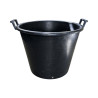 Pot SERB noir 110 L avec poignées – Ø65 × H51 cm