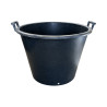 Pot SERB noir 130 L avec poignées – Ø70 × H51 cm