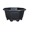 Pot octogonal noir – 88 × 45 cm
