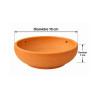 Pot rond en terre cuite 19cm