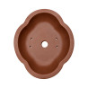 Pot bonsaï forme fleur en terre cuite – 15,5 cm