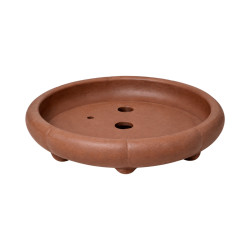 Pot bonsaï rond en terre cuite – Ø15 cm
