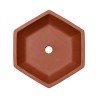 Pot bonsaï hexagonal en terre cuite – Ø15,8 cm