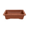 Pot bonsaï rectangulaire en terre cuite – 22 × 18 cm