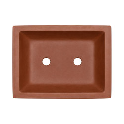 Pot bonsaï rectangulaire en terre cuite – 22 × 18 cm