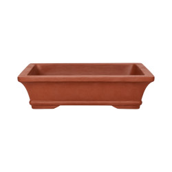 Pot bonsaï rectangulaire en terre cuite – 15,2 × 12,4 cm