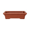 Pot bonsaï rectangulaire en terre cuite – 15,2 × 12,4 cm