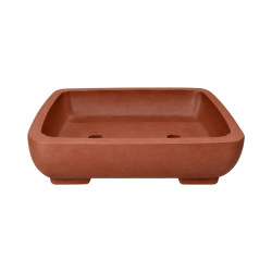 Pot bonsaï rectangulaire en terre cuite – 20 × 15,8 cm