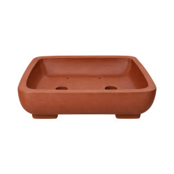 Pot bonsaï rectangulaire en terre cuite – 17 × 13,5 cm