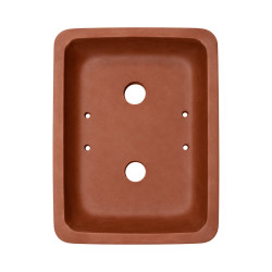 Pot bonsaï rectangulaire en terre cuite – 17 × 13,5 cm