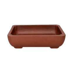 Pot bonsaï rectangulaire en terre cuite – 14 × 10,7 cm