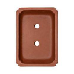 Pot bonsaï rectangulaire en terre cuite – 14 × 10,7 cm